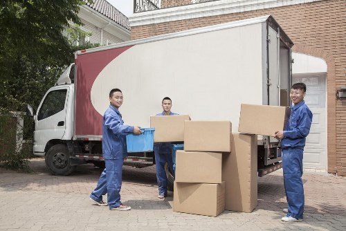Fragile packing materials prepared for house removals in Crystal Palace