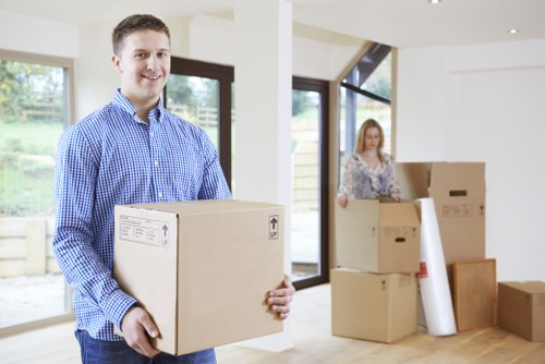 Mobile self storage container arrangement for Crystal Palace homes