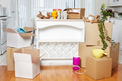 Professional movers loading boxes for a Crystal Palace relocation