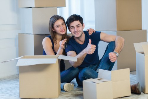Storage boxes and moving equipment for Crystal Palace removals